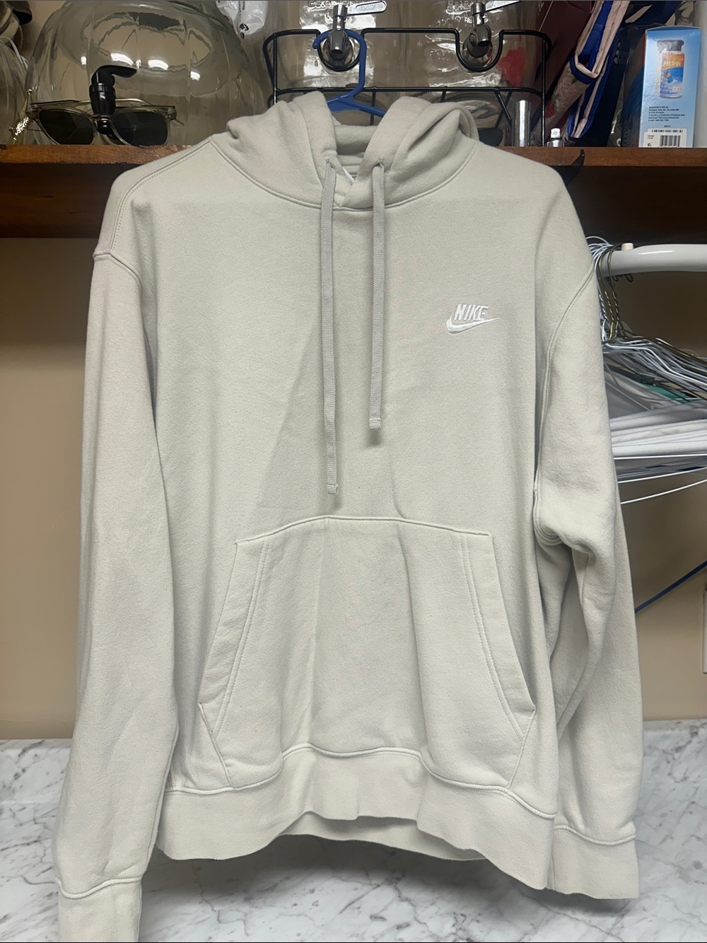 Nike Men's Light Cream Pullover Hoodie